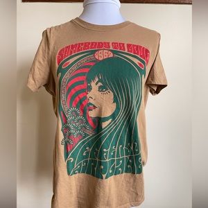 Vintage Rare Jefferson Airplane Tee Shirt ladies  size 00 Xsmall